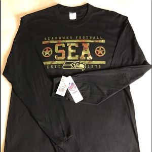 Seahawk Camo Logo L/S Tee